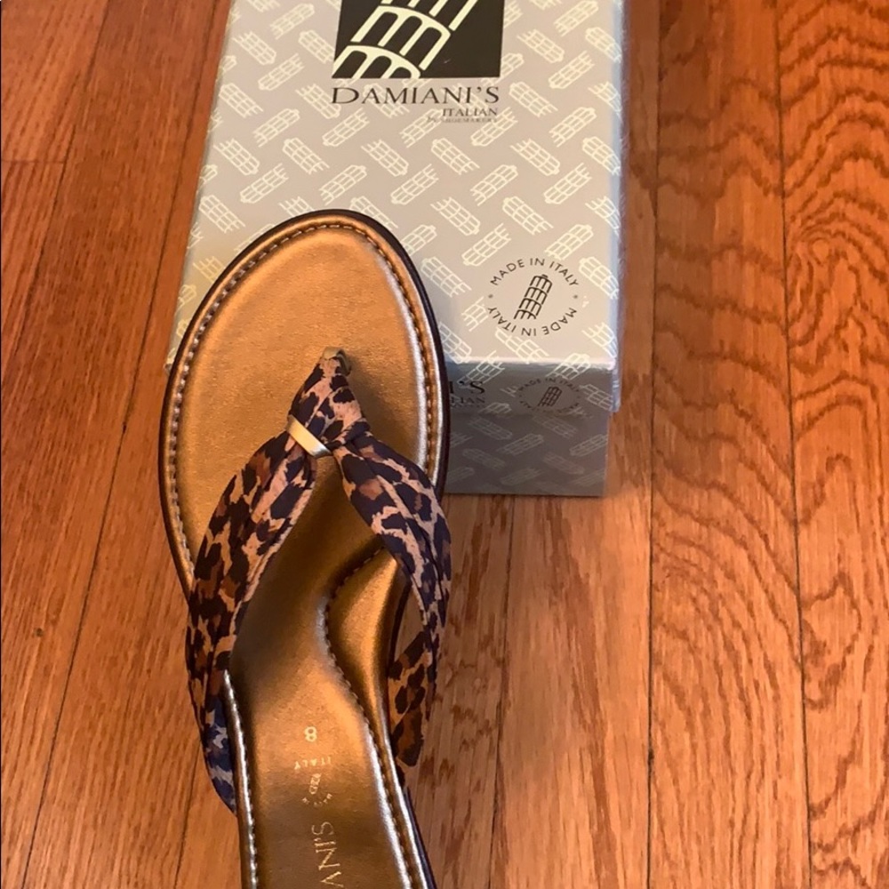 Damiani’s leopard sandal NWOT
